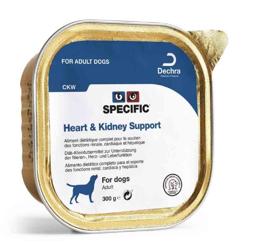 SPECIFIC CKW Heart and Kidney Support (6 barquettes 300 g) - Dechra | J ...